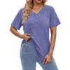 Fantaslook Women Tops V Neck Short Sleeve Shirts Dressy Casual Summer Tops Fashion Tunic Blouses