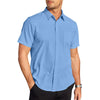 GENTS BLISS Short Sleeve Mens Dress Shirts Casual Solid Shirts for Men Regular Oxford Tops with Pocket