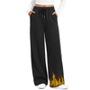 Fantaslook Womens Sweatpants Baggy Fleece Lined Wide Leg Sweatpants Drawstring Warm Lounge Pants with Pockets