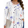 Fantaslook Womens Plus Size Tops Fall Long Sleeve Shirts Crew Neck Casual Loose Tunic Blouses
