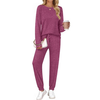 Fantaslook Two Piece Sets for Women Lounge Sets Casual Long Sleeve Tops and Long Pants Vacation Travel Fall Outfits Pajama Sets