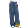 Fantaslook Womens Sweatpants Baggy Fleece Lined Wide Leg Sweatpants Drawstring Warm Lounge Pants with Pockets