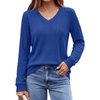 Fantaslook Long Sleeve Shirts for Women V Neck Dressy Casual Tops Lightweight Tunic Pullover Fall Work Outfits