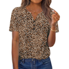 Fantaslook Womens Blouses Dressy Casual Tops Summer Short Sleeve V Neck Shirts Business Work Blouses