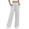 Fantaslook Wide Leg Sweatpants for Women Casual High Waisted Baggy Sweatpants Drawstring Workout Pants with Pockets Fashion Outfits
