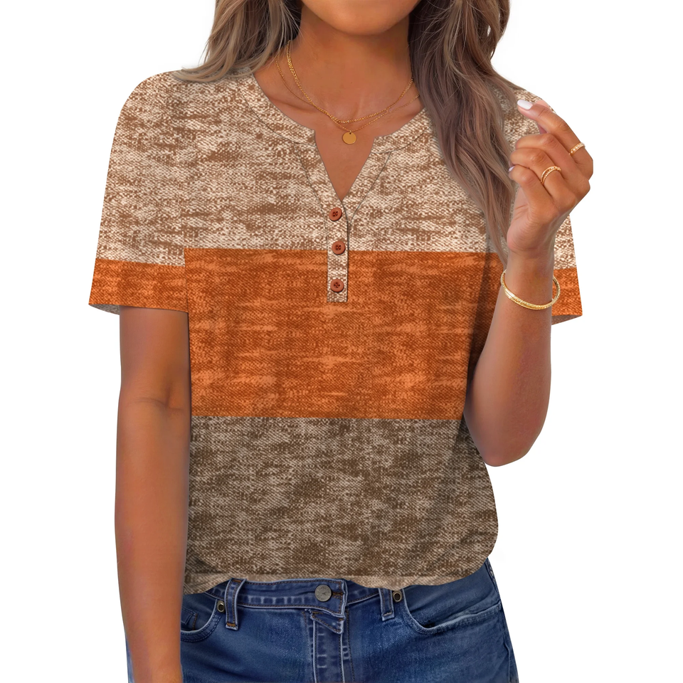 Fantaslook Womens Blouses Dressy Casual Tops Summer Short Sleeve V Neck Shirts Business Work Blouses