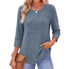 Fantaslook Womens 3/4 Sleeve Shirts with Buttons Dressy Casual Blouses Tunic Tops Fall Clothes