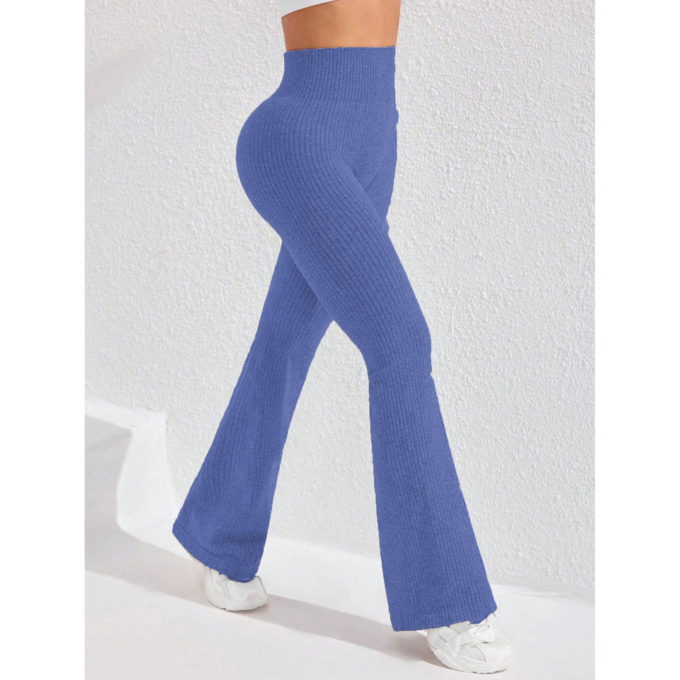 Fantaslook Flare Leggings for Women Sweater High Waist Yoga Pants Tummy Control Workout Pants
