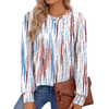 Fantaslook Womens Long Sleeve Shirts Fall Tunic Tops Casual Crewneck Floral Blouses