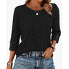 Fantaslook Womens 3/4 Sleeve Shirts with Buttons Dressy Casual Blouses Tunic Tops Fall Clothes