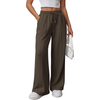 Fantaslook Womens Wide Leg Sweatpants High Waisted Baggy Pants Fashion Drawstring Athletic Sweatpants with Pockets