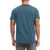 GENTS BLISS Short Sleeve Men T-shirts Ribbed Crew Neck Shirts for Men Color Block Tee Shirts with Pocket