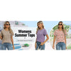 Rosvigor Blouses for Women Short Sleeve Shirts Casual Dressy Summer Tops with Pleats