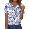 Fantaslook Womens Blouses Dressy Casual Tops Summer Short Sleeve V Neck Shirts Business Work Blouses