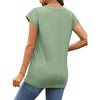 MOSHU Casual Womens T-Shirts Basic Tops for Women Cap Sleeve Loose Tank Tops