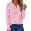 Fantaslook Henley Long Sleeve Shirts for Women Casual V Neck Fall Tops Dressy Work Blouses