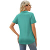 Rosvigor Womens Tops Short Sleeve Polo Shirts for Women V Neck Blouses Summer Tunics with Collar