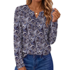 Fantaslook Henley Long Sleeve Shirts for Women Casual V Neck Fall Tops Dressy Work Blouses