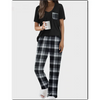 Fantaslook Women Pajama Sets 2 Piece Long Sleeve Pajama Sets With Long Printed Jogger Pants Sleepwear Loose Lounge Sets