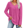 Fantaslook Long Sleeve Shirts for Women V Neck Lightweight Sweaters Casual Fall Tunic Tops Fashion Spring Clothes