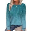 Fantaslook Plus Size Womens Long Sleeve Shirts Fall Tunic Tops Casual Crewneck Floral Blouses