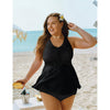 Rosvigor Plus Size Womens Tankini Swimsuits Two Piece Swimwear Women Flowy Tummy Control Bathing Suits