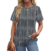 Fantaslook Womens Summer Tops Dressy Casual Short Sleeve Shirts Crew Neck Tunic Floral Blouses