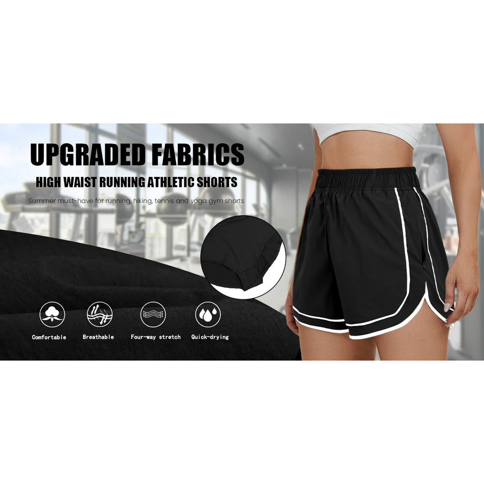 Rosvigor Womens Athletic Shorts Lightweight Shorts for Women Quick Dry Workout Shorts with Pocket