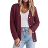 Fantaslook Knit Cardigan for Women Long Sleeve Open Front Sweaters Button Down Tops Casual Trendy Fall Outfits