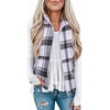 Fantaslook Women Plaid Outwear Vest Lightweight Sleeveless Jackets Zipper Fall Winter Coats with Pockets
