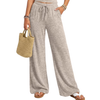 Fantaslook Womens Wide Leg Pants High Waist Drawstring Casual Lounge Pant Soft Stretchy Flowy Palazzo Pants with Pockets for Daily Work Travel