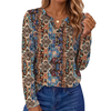 Fantaslook Henley Long Sleeve Shirts for Women Casual V Neck Fall Tops Dressy Work Blouses