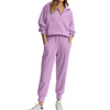 Fantaslook Womens 2 Piece Outfits Long Sleeve Half Zip Sweatsuits with Pockets Pullover Lounge Set